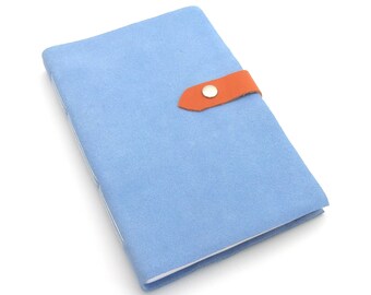 ON SALE! Blue Leather Journal, Large Leather Sketchbook Ready to Ship Gift Leather Book Handmade Artisan Journal Leather Travel Journal