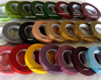 1 roll of floral tape -- 30 Yards, 27 M/per roll (23 Colors, Please READ Description for Available Colors, You Pick The Color)