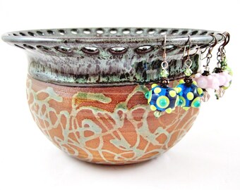 Jewelry holder, Jewelry Bowl, Earring holder, Earring bowl, Earring organizer - In stock