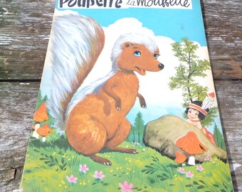 Vintage 1970/70s French children's book Poupette la moufette