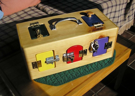 toy storage box with lock