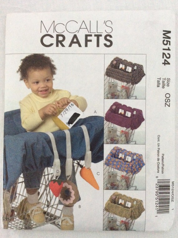 Items similar to Grocery Cart Liner For Baby McCall's Crafts Pattern