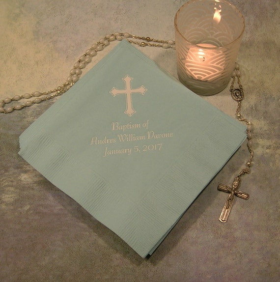 Baptism napkins personalized baptism napkins christening