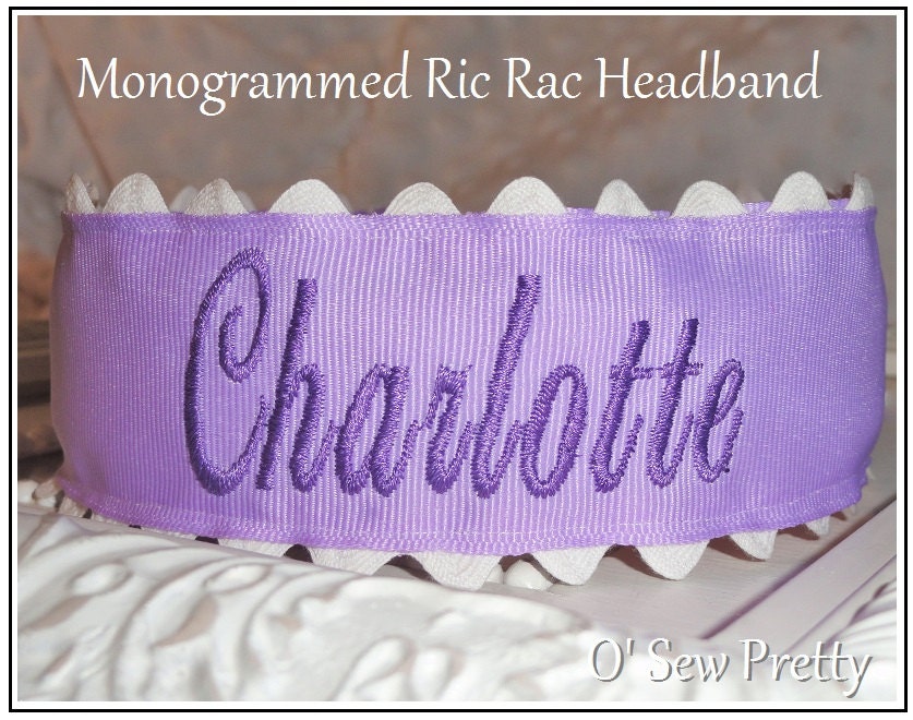 PERSONALIZED HEADBANDS Monogrammed Headbands for girls