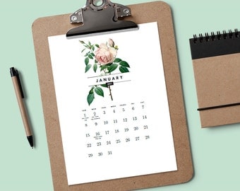 Druckbare Kalender - Vintage Druckbare Kalender - Vintage
