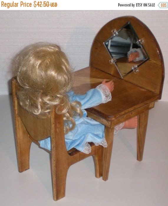 On Sale Doll Vanity for American Girl size doll by judyillicrafts