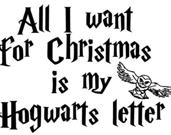 Items similar to All I want for Christmas is my Hogwarts Letter Mug