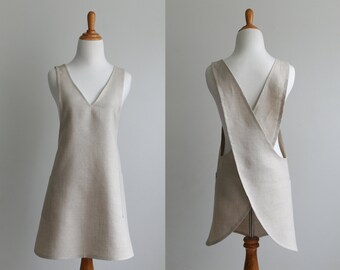 Japanese Apron Sewing Pattern PDF - The BACK WRAP- Instant Download Sewing Pattern #124 - Sizes Small, Med, Large, XLarge (0-18)