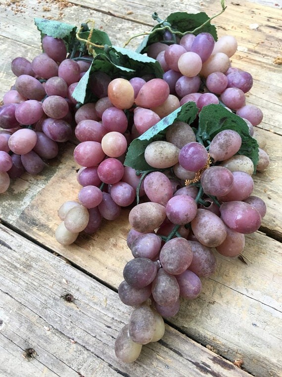 Artificial grapes from southernsalvage on Etsy Studio