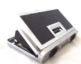 Collapsible Binoculars, Vintage Pocket-Sized Tasco Binoculars in Black and Chrome (DB1)