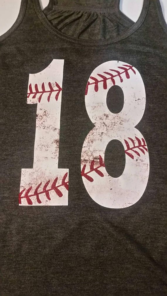 dice games number Baseball Number Baseball Shirt Dirty Tank Number Baseball