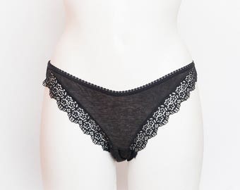 vintage black panties dead stock Vintage