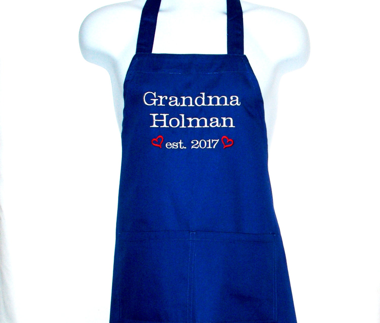 Grandma Apron Established Family New Grandma Birth