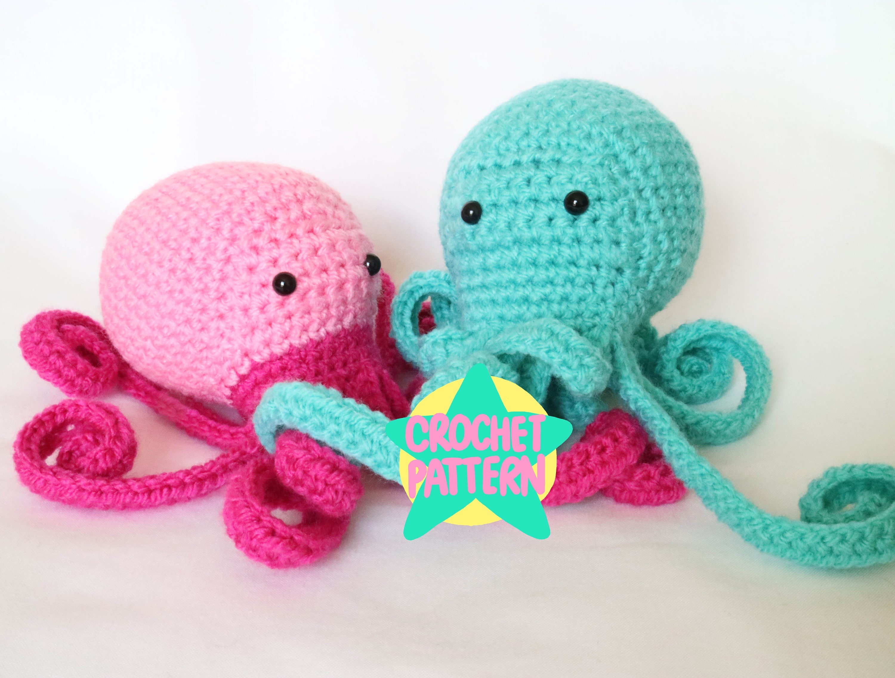 Crochet Pattern Amigurumi Octopus Kawaii Cute Cephalopod ...
