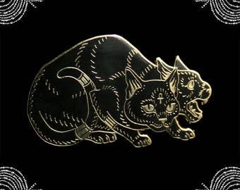 Bastet and Sekhmet hard enamel pin fundraiser