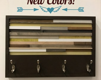 Wood Wall Art - Wood Art - Reclaimed Wall Art - Coat Rack