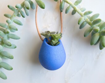 Wearable Planter No. 1, in Cobalt Blue