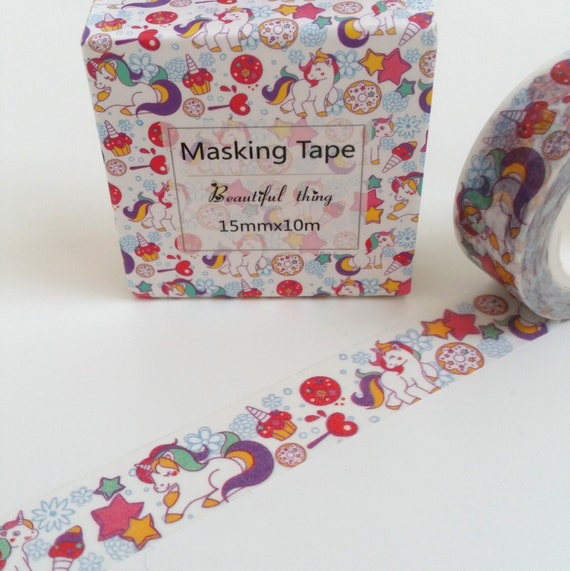 Kawaii Unicorn Colourful Washi Tape