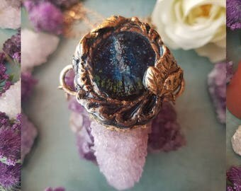 Spirit Quartz Point Milky Way Galaxy Necklace