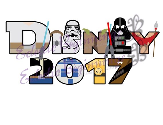 Disney Digital File, DIY Print Iron On-Disney 2017 Vacation Star Wars Il_570xn