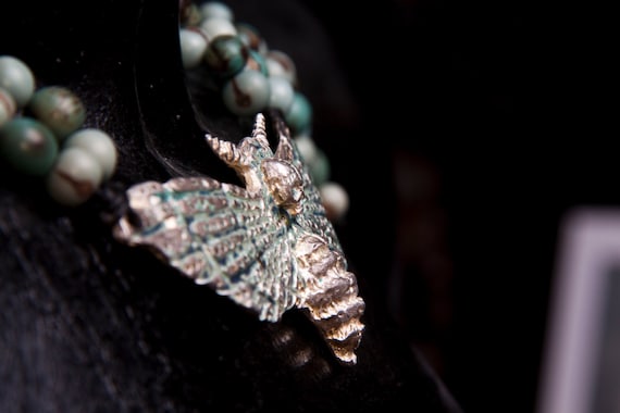 uniquely handcrafted Death head hawk moth / handmade / jewelery / skullJewelry