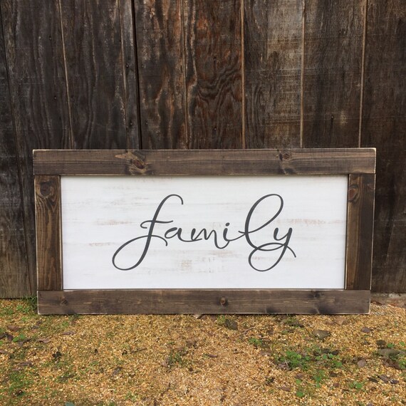 Download EXTRA LARGE family sign rustic farmhouse by RusticSoulDESIGNS