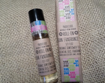 VEGAN-Roll-on Vegan Fragrance Oil-Vegan Perfume-choose from over 90 scents-1/3 oz.-No Alcohol-No DPG-No Phthlate-Nitro Musk Free