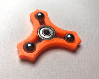 Miniature Hybrid Fidget Spinner With Ball Bearings D Printed Toy