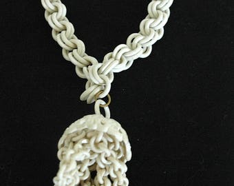Vintage 1930s Celluloid Necklace - "Celluloid Jelly Fish"