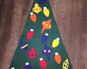 Toddler Felt Wall Christmas Tree