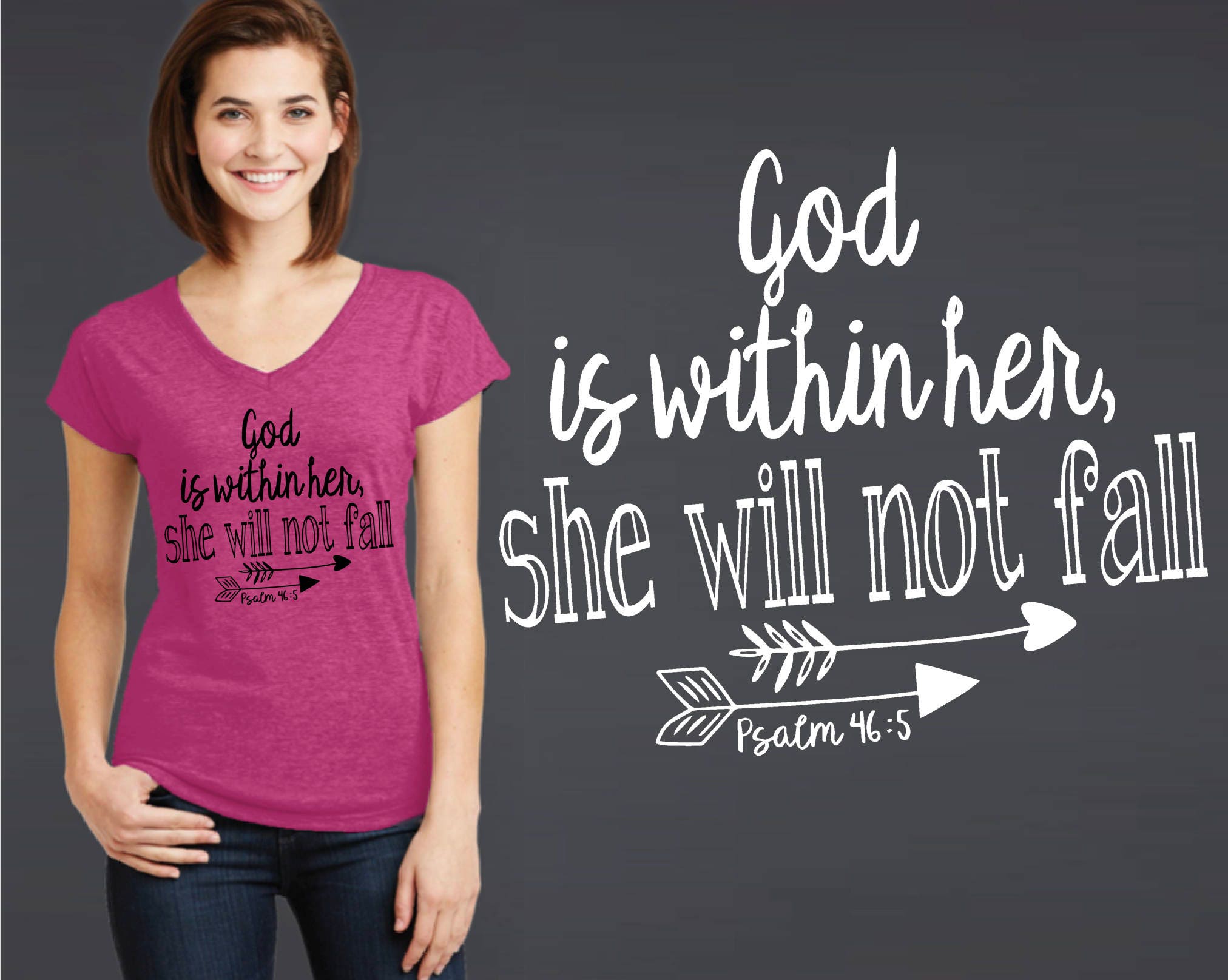 SALE God Is Within Her She Will Not Fall Psalm 46:5