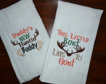 Hunting Themed Burp Cloth Pair