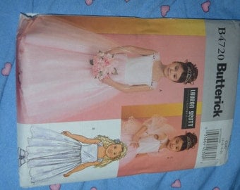 Butterick 4270 Girls Special Occasion Dress and Wrap Sewing Pattern - UNCUT- Sizes 2 3 4 5 - Flower Girl Dress, Formal Dress