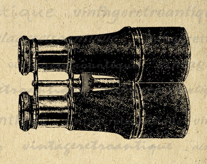 Printable Image Binoculars Download Antique Illustration Digital Graphic Vintage Clip Art Jpg Png Eps HQ 300dpi No.1236