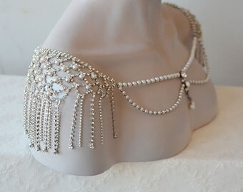 Wedding Shoulder Jewelry, Bridal Shoulder Necklace, Wedding Dress Shoulder, Wedding Dress Accessory, Bridal Jewelry