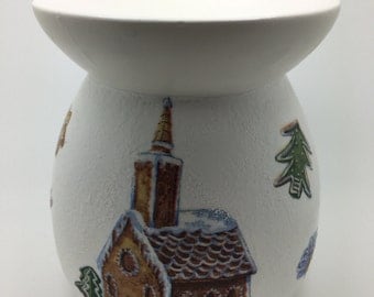 Christmas Decorations, Tart Burner, Wax Burner, Oil Burner, Gift For Her, Housewarming Gift, Gingerbread , Fragrance Burner