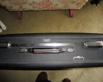 American Tourister Tiara Gray Suitcase Hard Shell Luggage Vintage Travel Bag