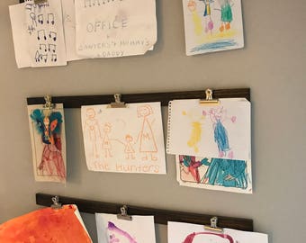 Children's Art Display (includes 3 boards) - Art Wall Display - Kids Art Display - Kids Art Wall Display - Child Art Display - Handmade