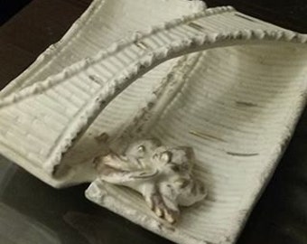 Vintage candy dish with handle
