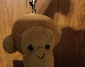 plush monkey keychain