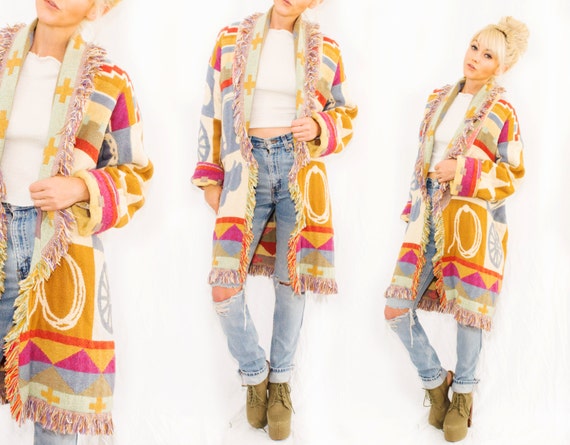 western duster cardigan