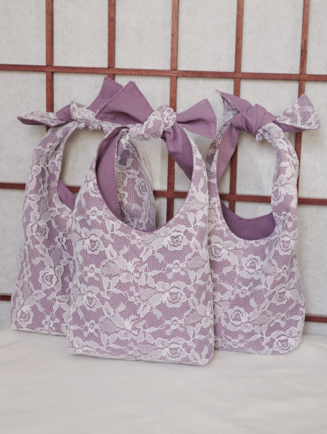 purple reusable bags