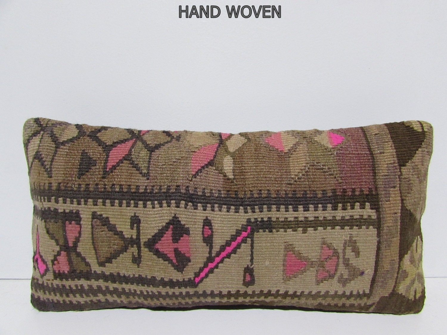 10x20 unique kilim pillow handknit outdoor by DECOLICKILIMPILLOWS