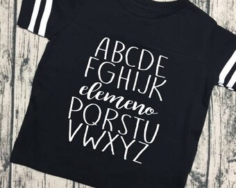 ABC elemeno - Toddler Football Shirt