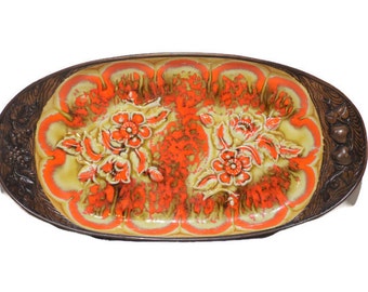 Ceramic Platter, Retro Dinnerware, Serving Platter, Treasure Craft, Gifts For Entertaining, Serving Tray, Ceramic Dinnerware, Boho Decor