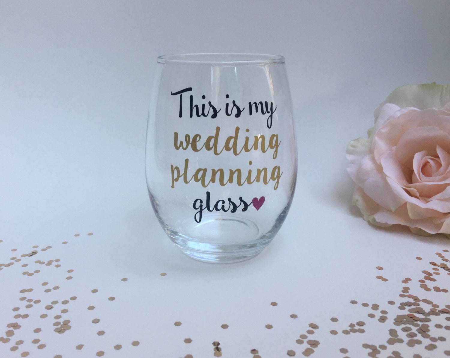 This Is My Wedding Planning Wine Glass Engagement T T