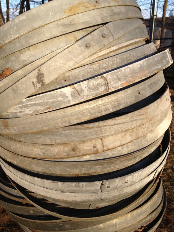 Galvanized Metal Wine Barrel Hoops12 Pieces