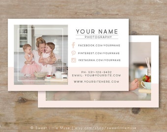 Business Card Template - Photography Business card template - Photographer Business Card Design