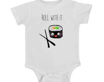 Sushi onesie, baby onesie, funny onesie, sushi, newborn, baby clothing