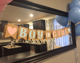 Gender Reveal Party Banner